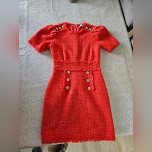 MSGM MILANO orange dress size 40